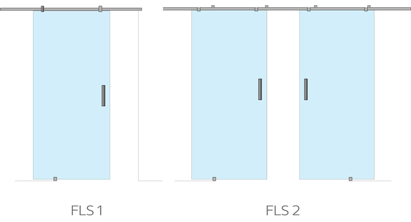 Frameless Glass Barn Door