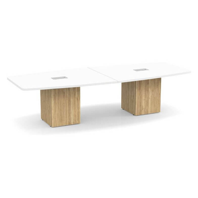 Boat shape white top aspen base 1
