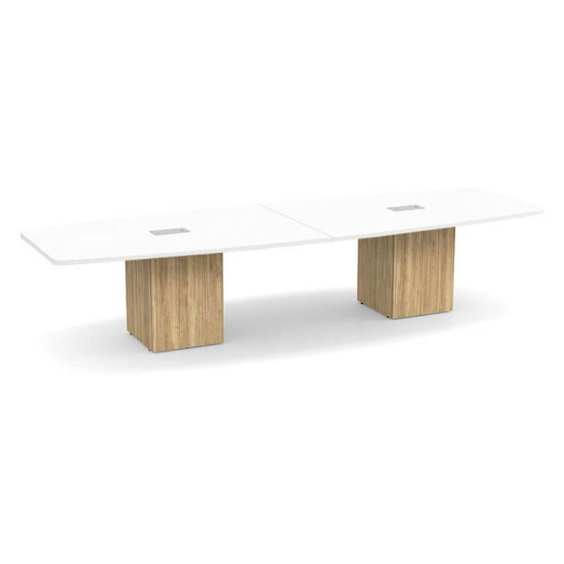 Boat shape white top aspen base 2