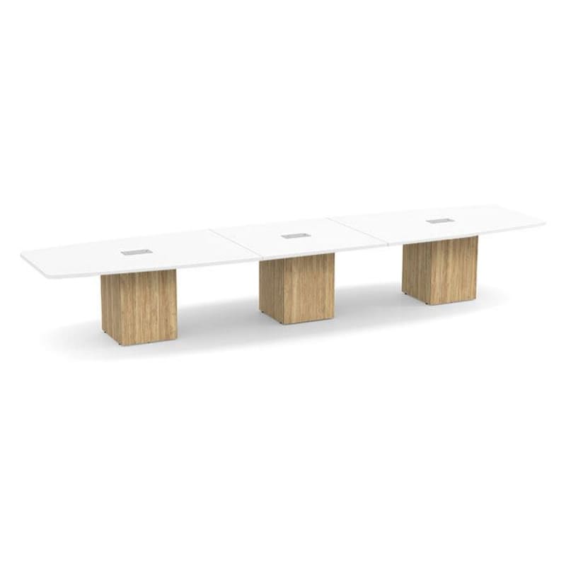 Boat shape white top aspen base 4