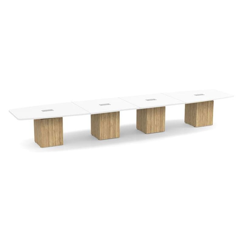 Boat shape white top aspen base 5