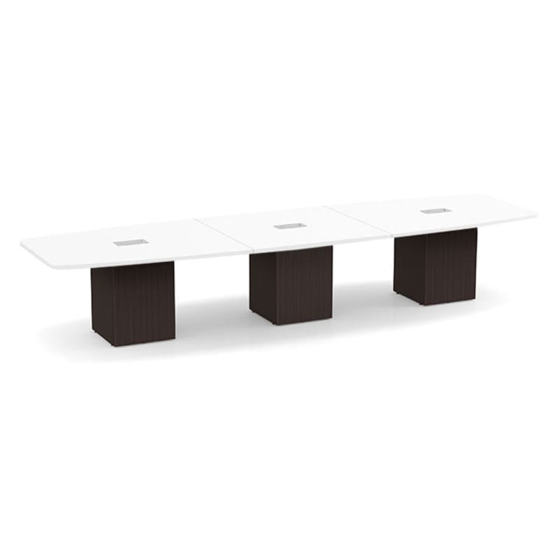 Boat shape white top espresso base 3