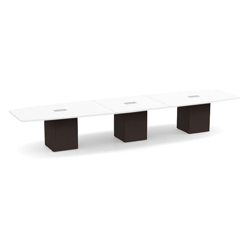 Boat shape white top espresso base 4