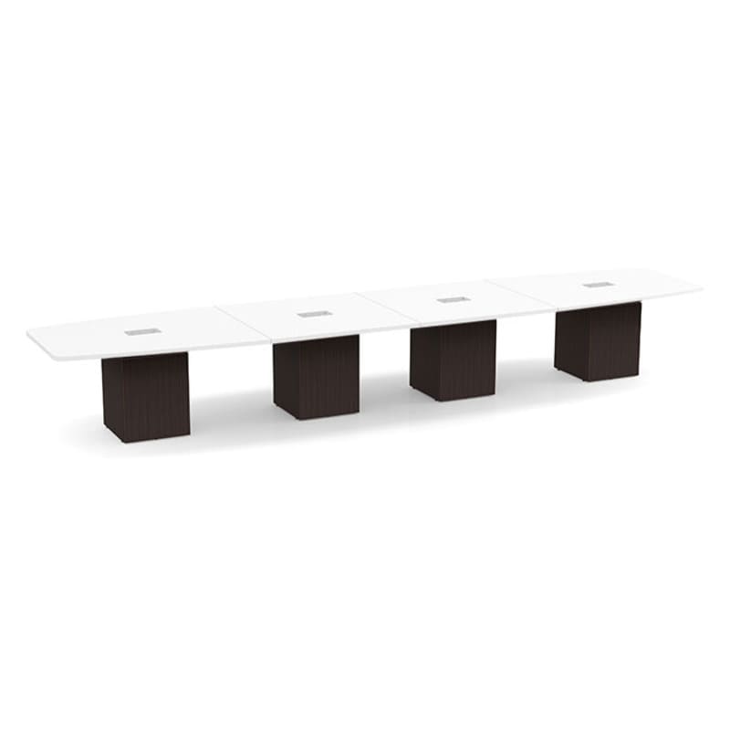 Boat shape white top espresso base 5