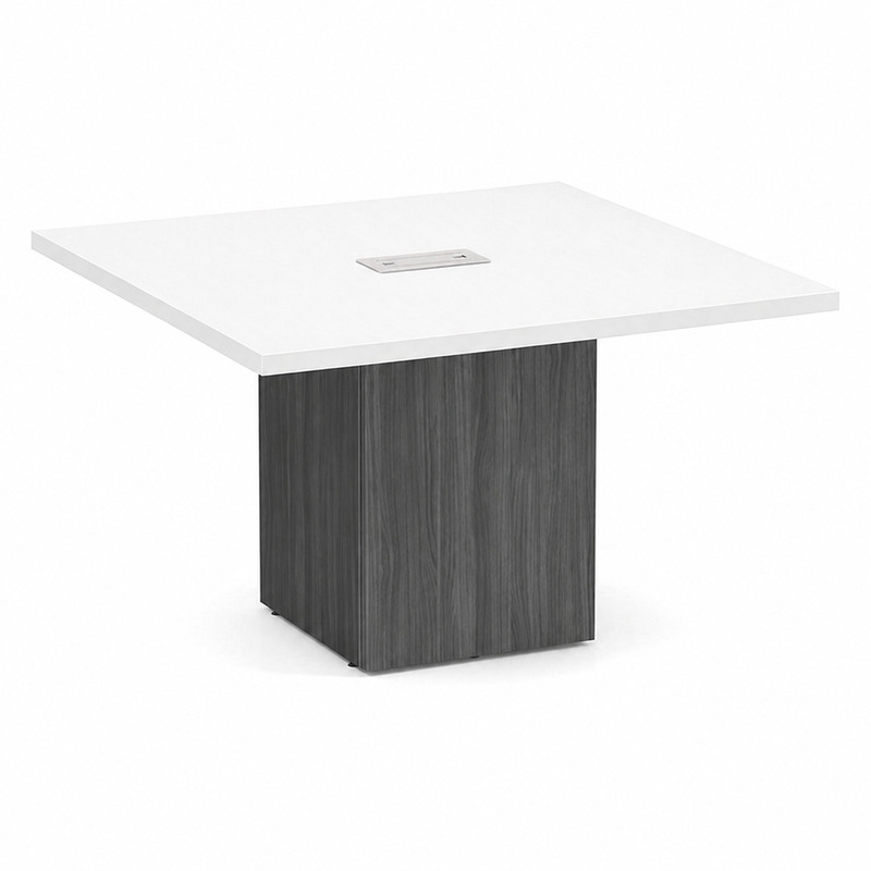 Square Table White Top Cuastal Gray 1