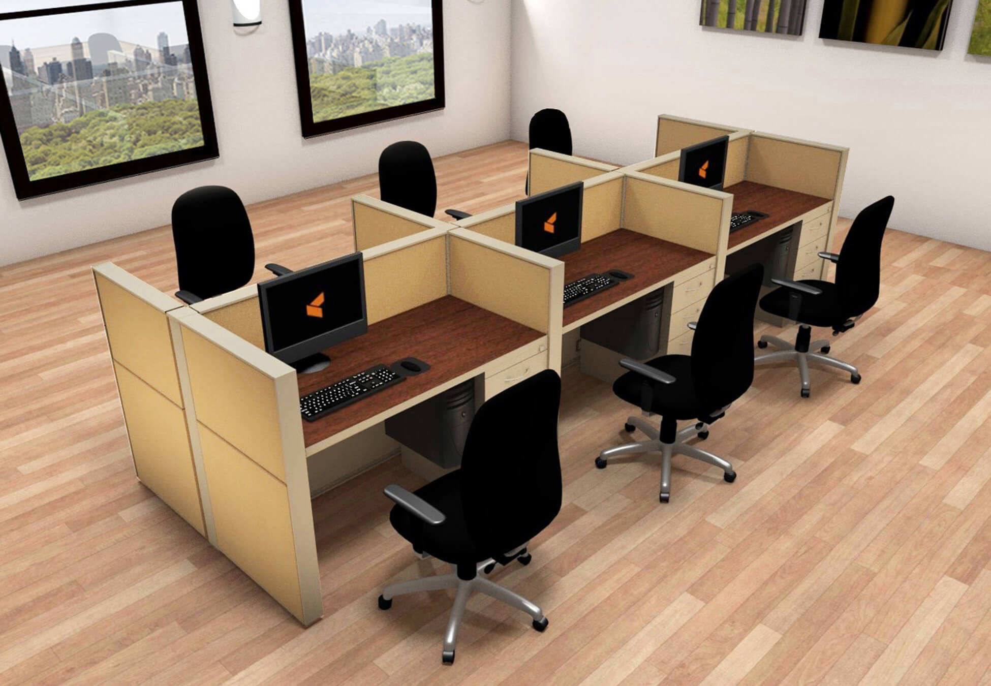 Cubicle systems matrix tiles 4x2x42 group