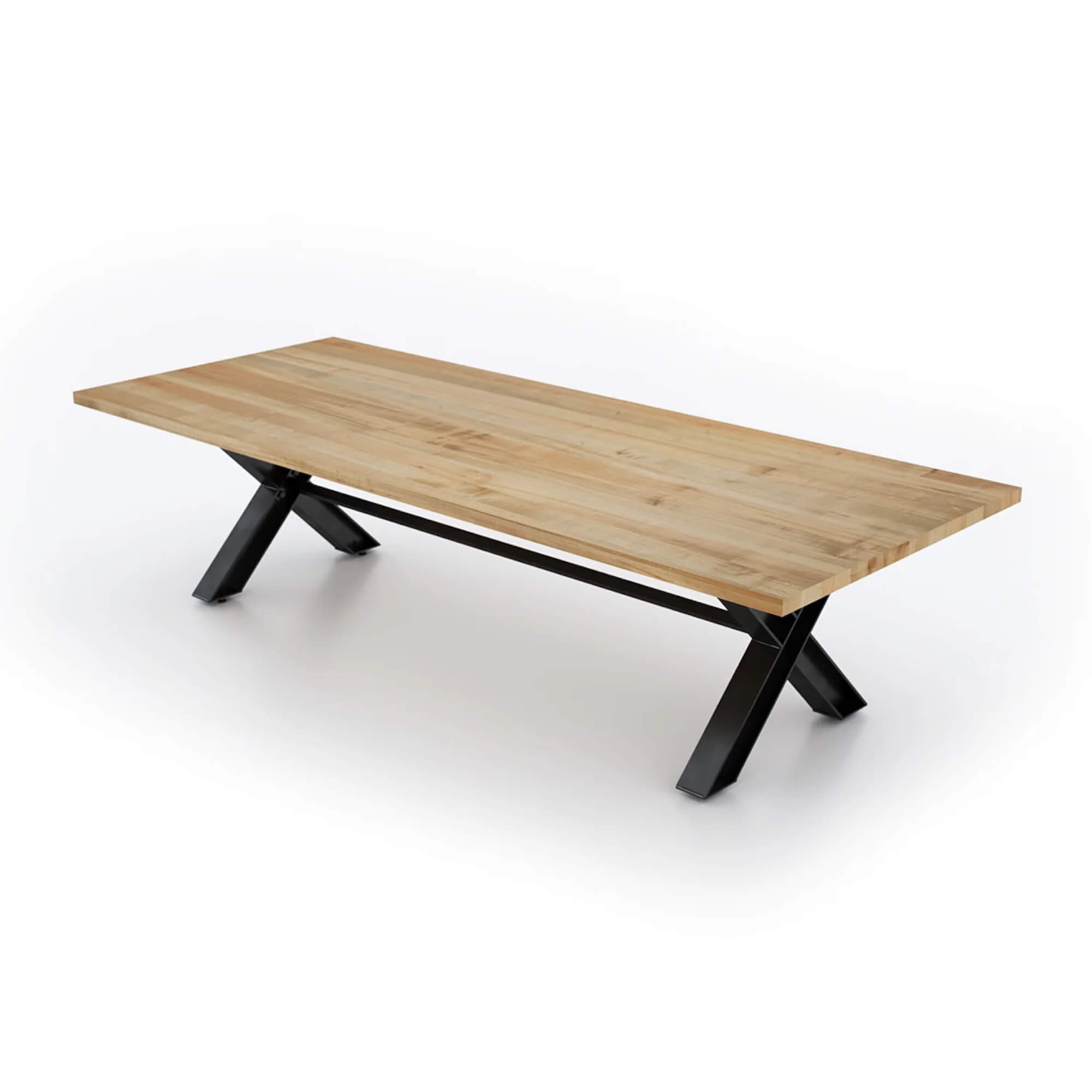 Conference room tables conference room id6 industrial conference table angle view natural 1