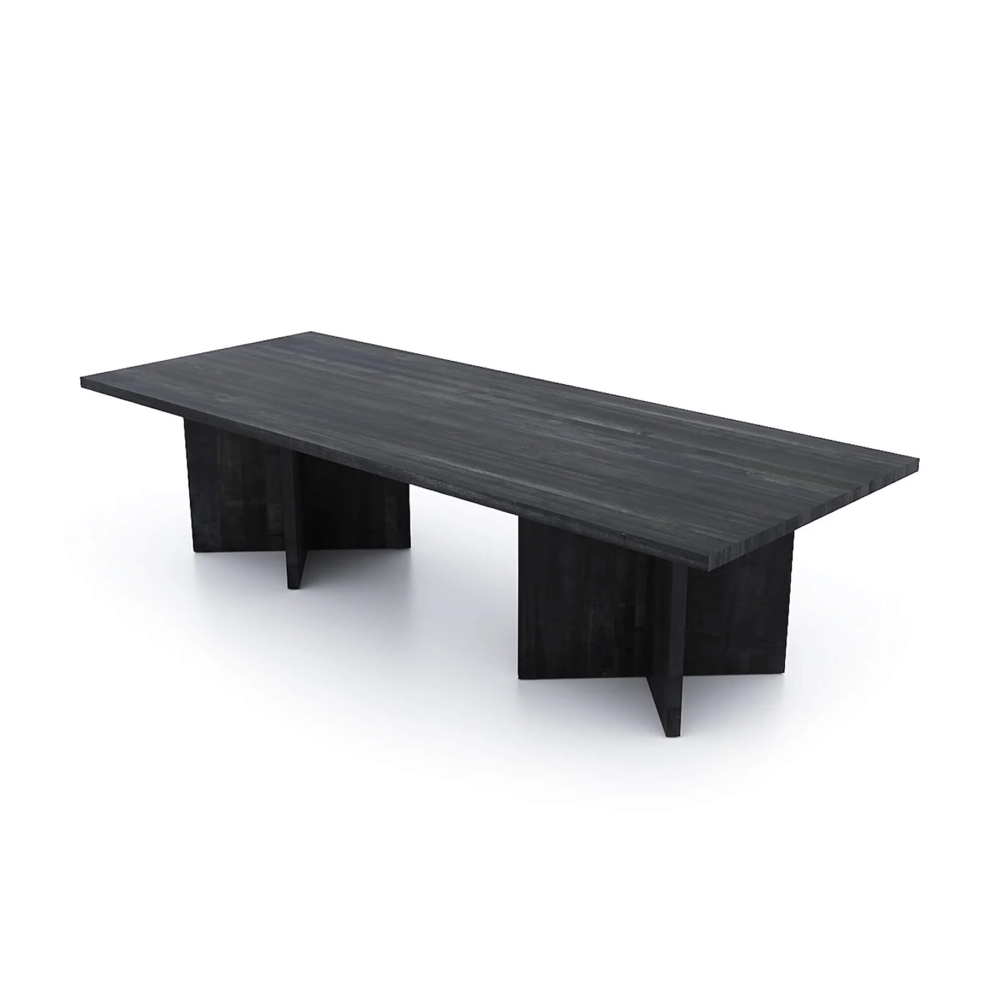 Conference room tables conference table id5 industrial conference table angle view ebony