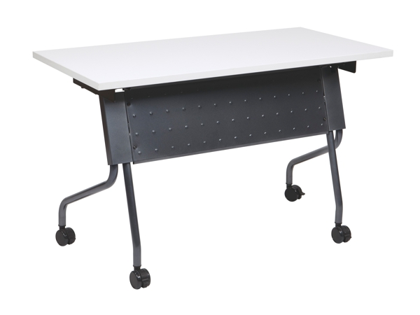 Folding training table 48x18 gray titanium
