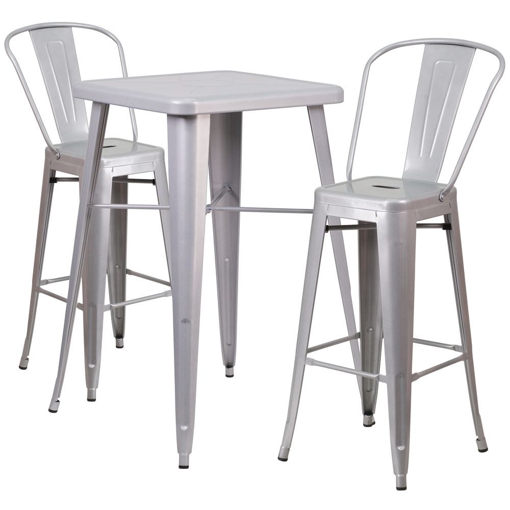 High top table set CUB CH 31330B 2 30GB SIL GG FLA