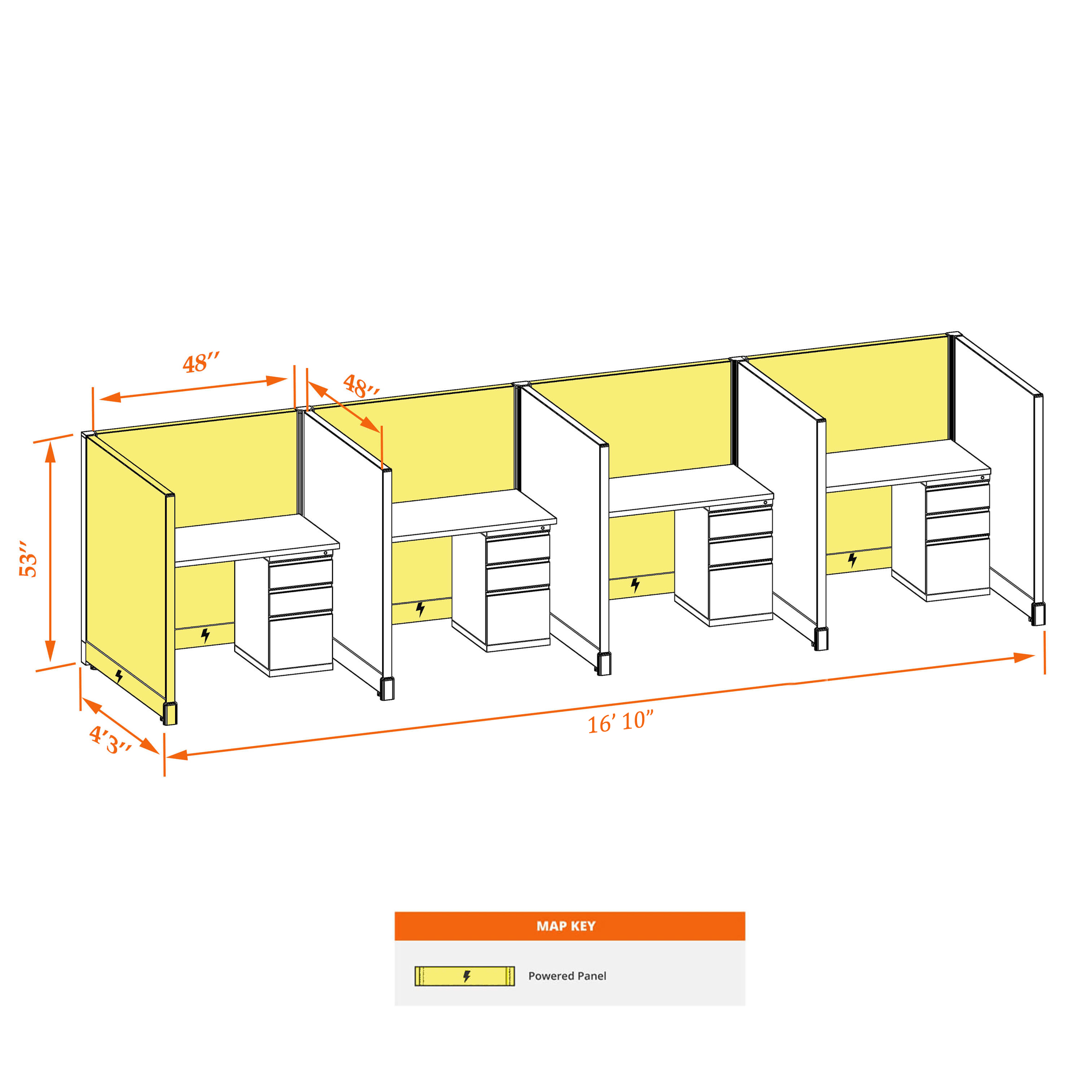 Hotelling station 53HP 44 4PI 1