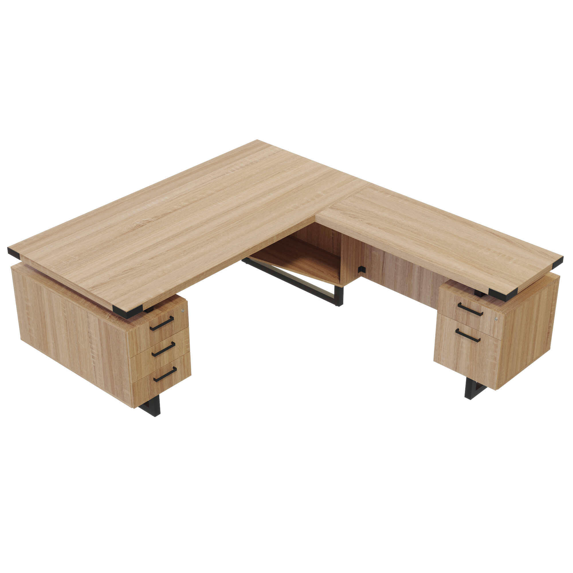 HO4 large l shaped desk CUB MRLSBF7236SDD FAS