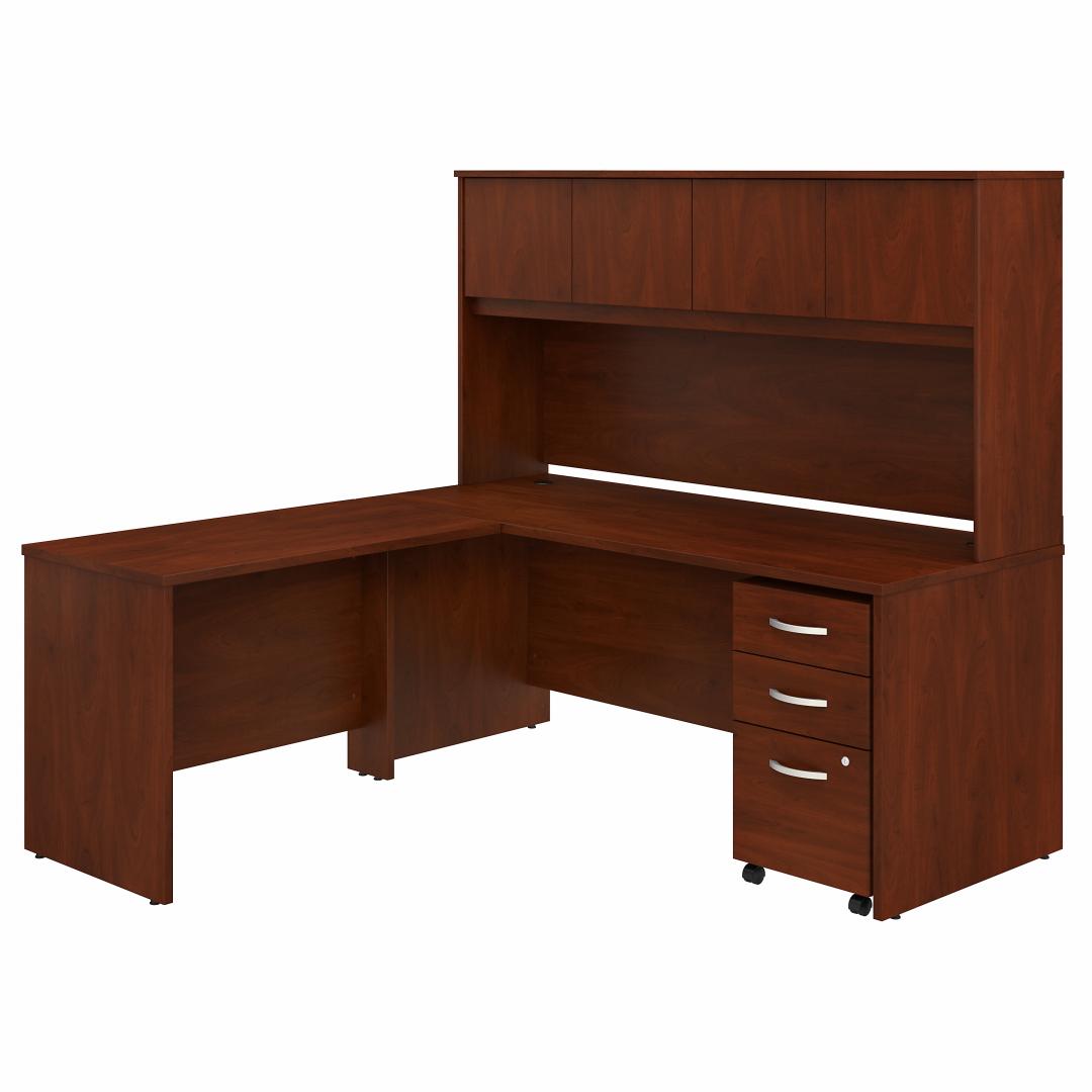 L desk with hutch CUB STC006HCSU FBB