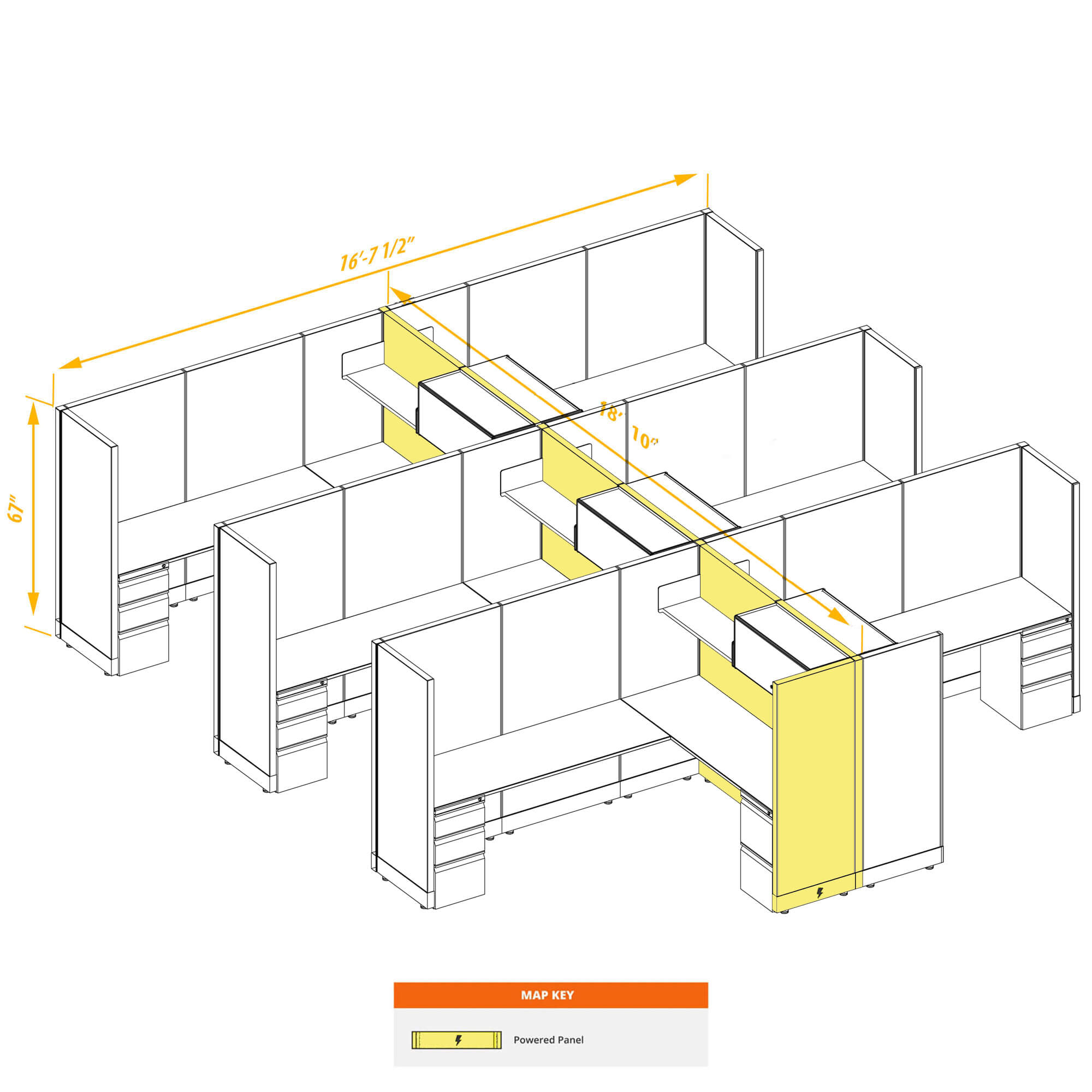 Modular furniture CUB 6 67 P 68 PSO 1