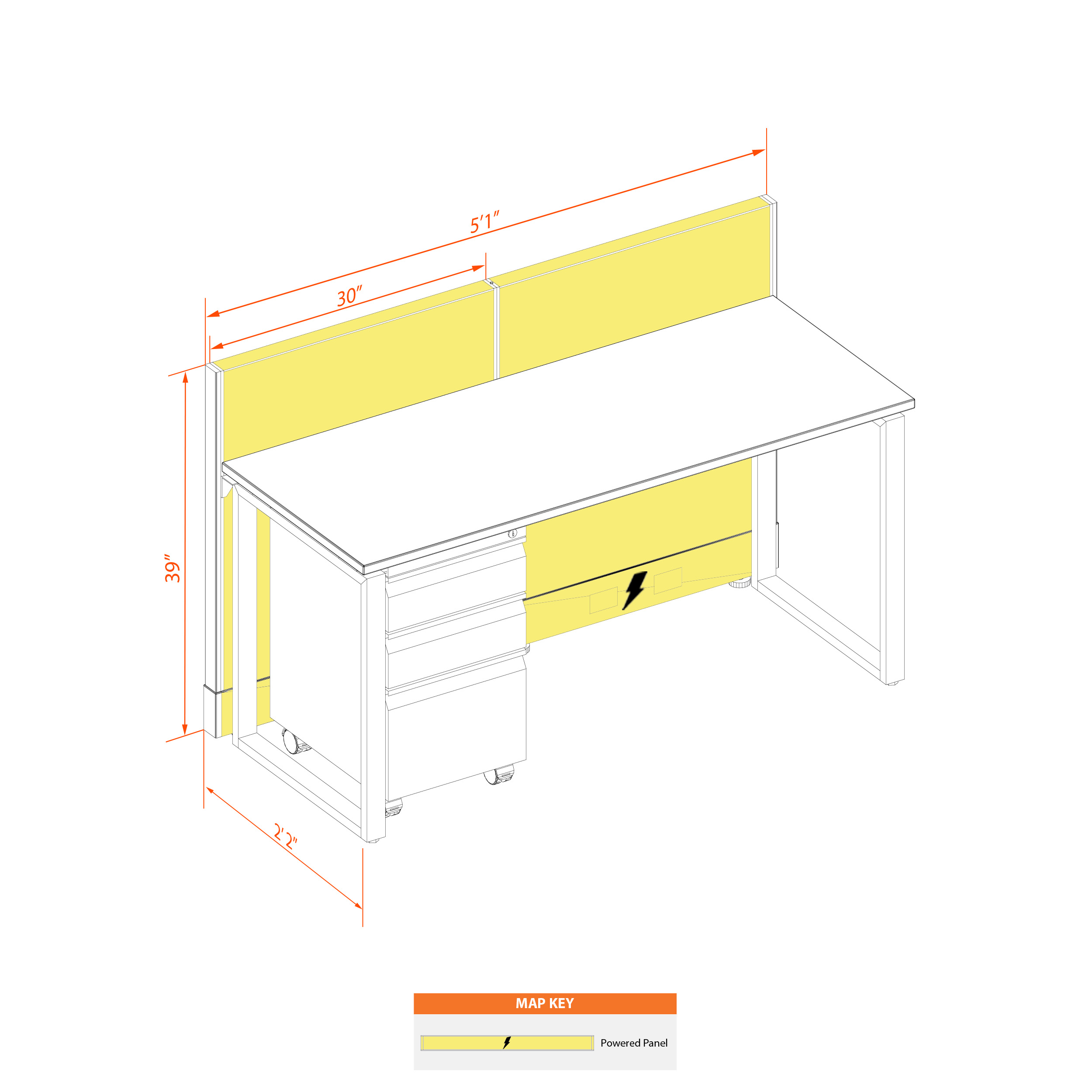 Office benching systems 52s39p