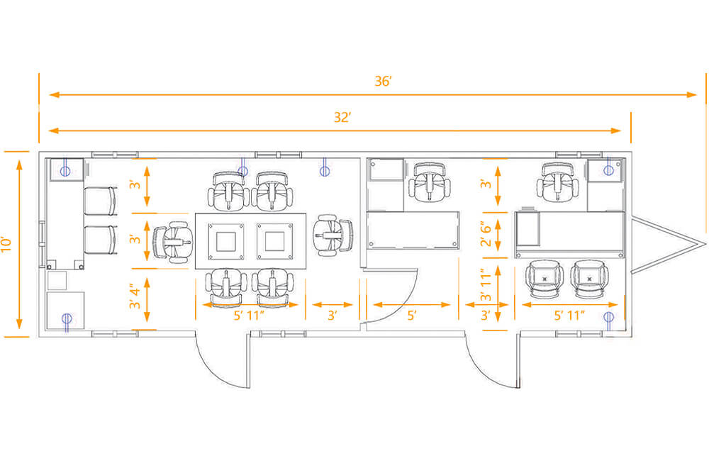 Boss trailer floor plan