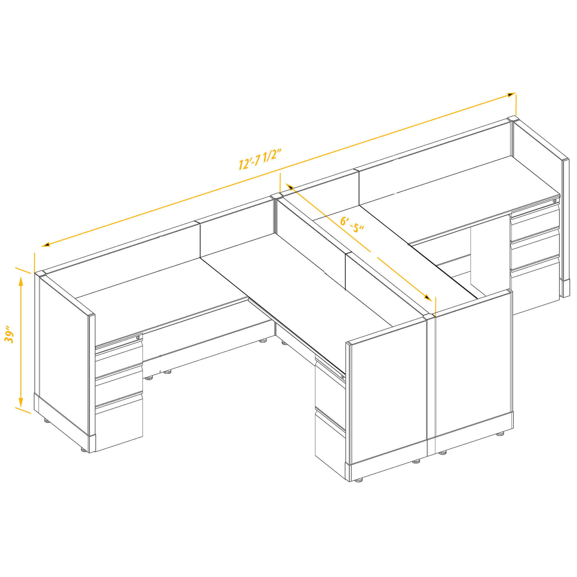 Office workstations CUB 2a 39 66 PSO