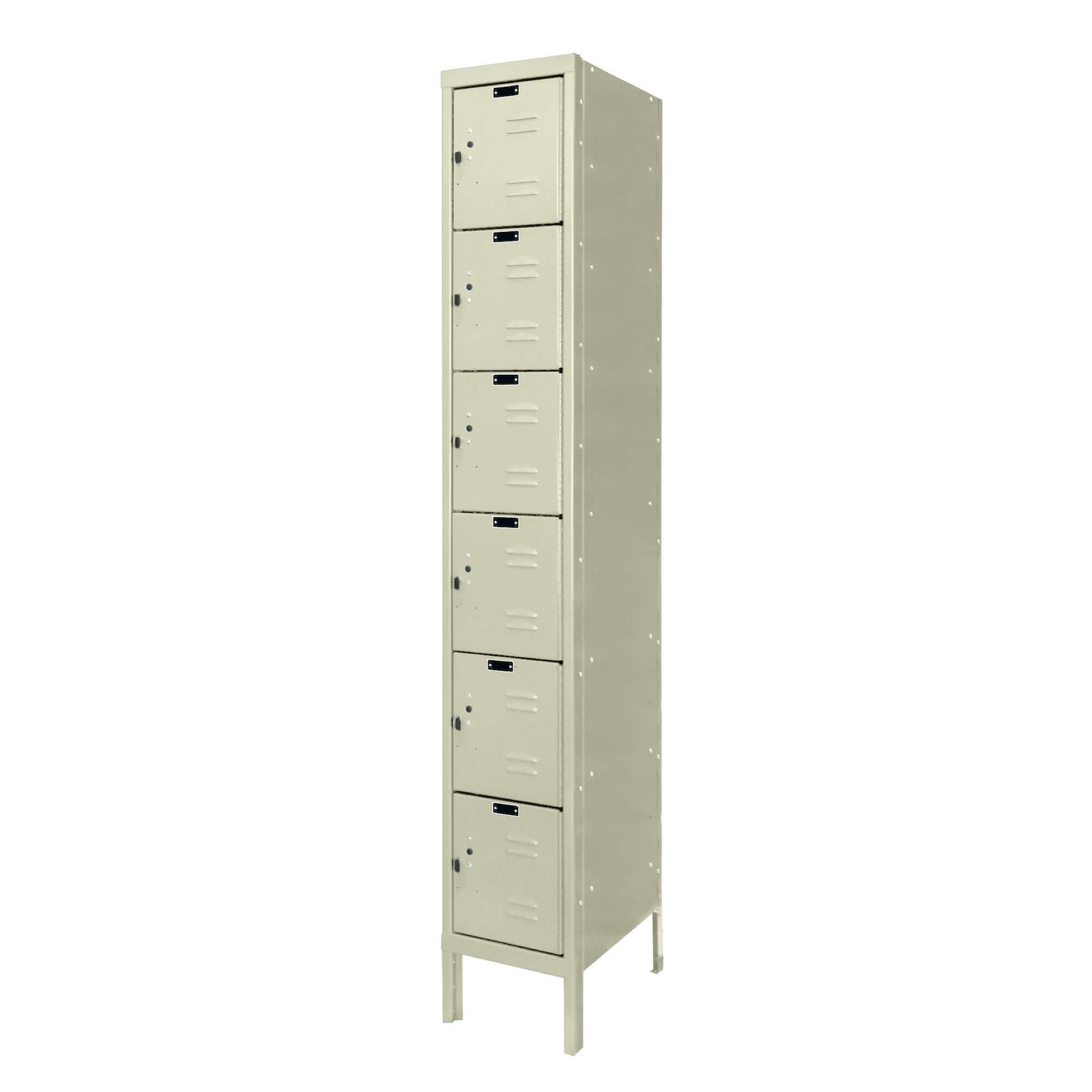 Employee lockers metal lockers wardrobe lockers 1w 6t tan angle view