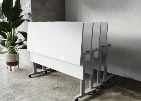 Training table with t leg 5x2 gray 2 Training table with t leg 5x2 gray 2