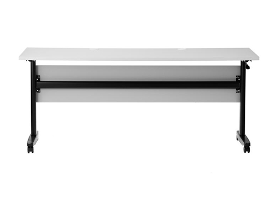 Training table with t leg 6x2 gray black 10