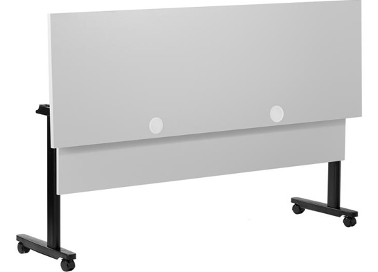 Training table with t leg 6x2 gray black 7
