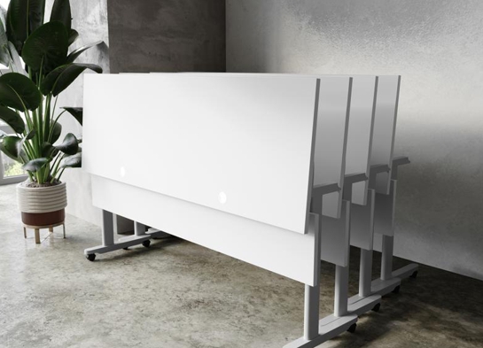 Training table with t leg 6x2 gray gray 2