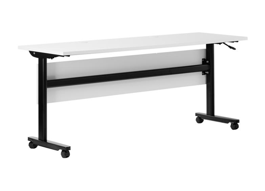 Training table with t leg 6x2 white black 5 Training table with t leg 6x2 white black 5