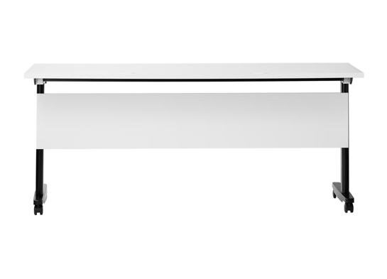 Training table with t leg 6x2 white black 9 Training table with t leg 6x2 white black 9