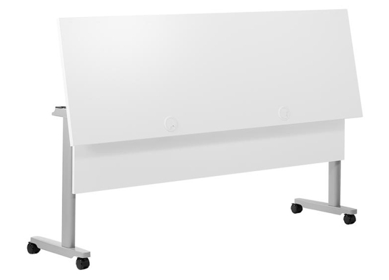 Training table with t leg 6x2 white gray 7 Training table with t leg 6x2 white gray 7