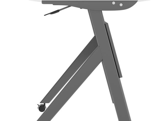 Training table with x leg 5x2 white gray 14 Training table with x leg 5x2 white gray 14