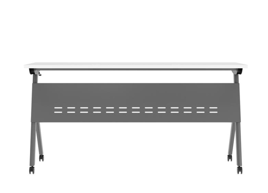 Training table with x leg 5x2 white gray 9 Training table with x leg 5x2 white gray 9