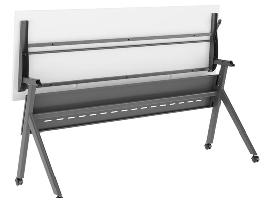 Training table with x leg 6x2 white gray 12 Training table with x leg 6x2 white gray 12
