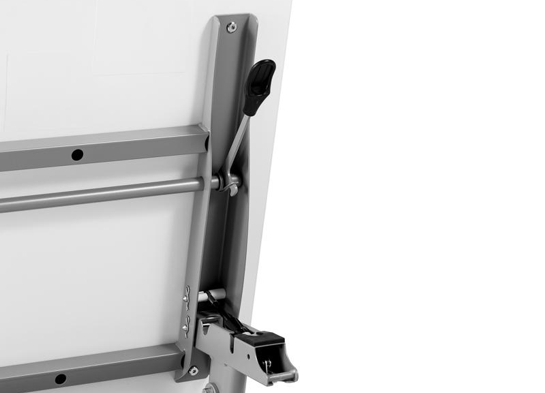 Training table with x leg 6x2 white gray 13 Training table with x leg 6x2 white gray 13