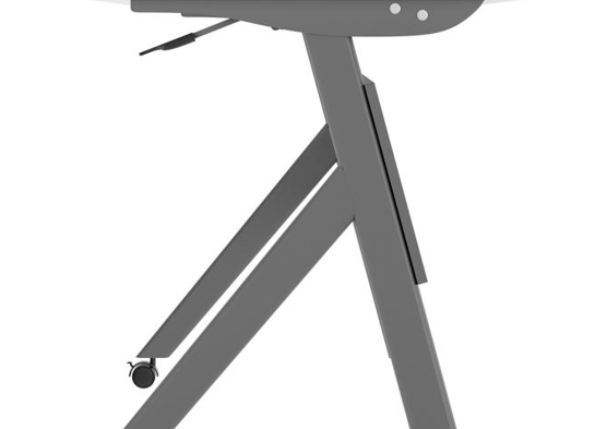 Training table with x leg 6x2 white gray 14 Training table with x leg 6x2 white gray 14