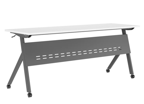 Training table with x leg 6x2 white gray 4 Training table with x leg 6x2 white gray 4