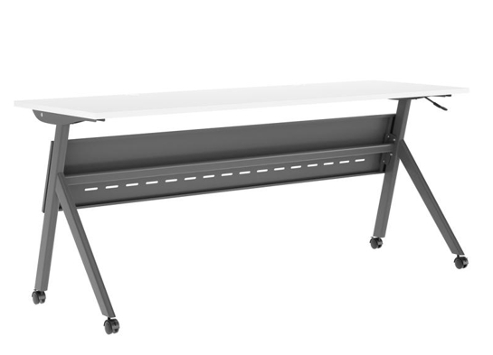 Training table with x leg 6x2 white gray 5 Training table with x leg 6x2 white gray 5