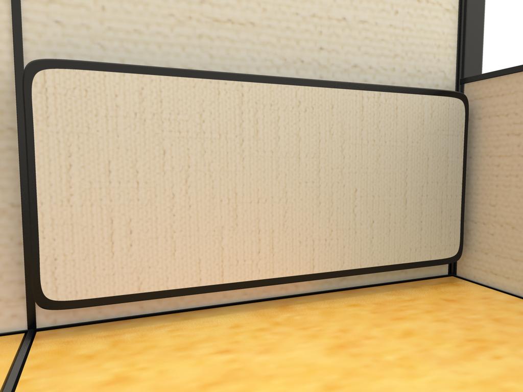 2x4 Small Cubicles - Tackboards are a perfect complement to hard-non-tackable panels. Tackboards are convenient for tacking reminders and frequently referenced documents.